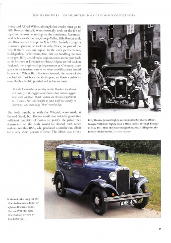 The Rootes Story Vol 1