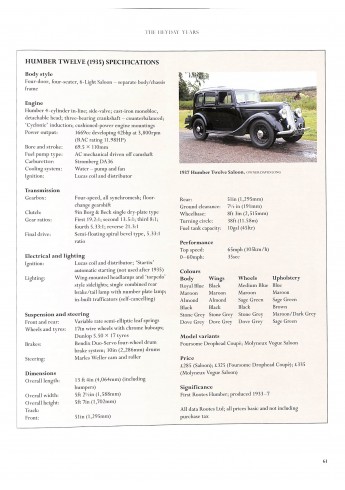 The Rootes Story Vol 1