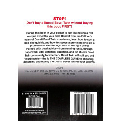 Ducati Bevel Twins 750 GT, Sport & SS, 860 GT, GTE, GTS, 900 SS, GTS, SD SSD MHR, S2 Mille, 1971 to 1986