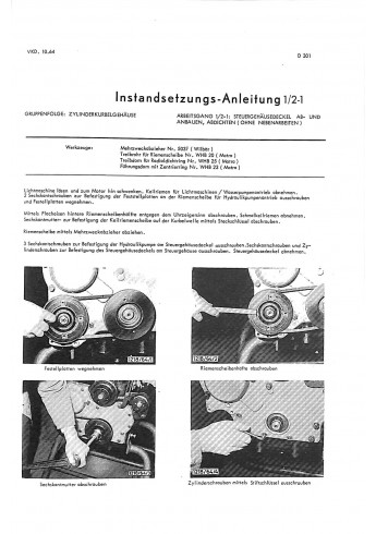 Instandsetzunganleitung Hanomag-dieselmotor D301