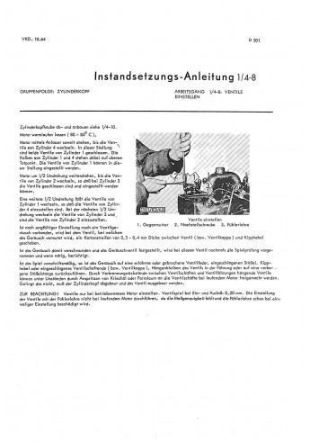 Instandsetzunganleitung Hanomag-dieselmotor D301