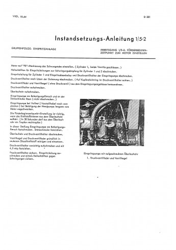 Instandsetzunganleitung Hanomag-dieselmotor D301