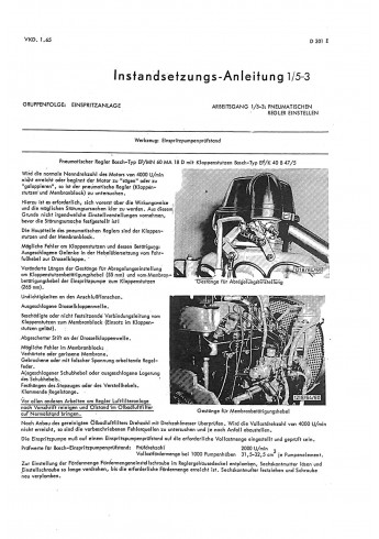 Instandsetzunganleitung Hanomag-dieselmotor D301