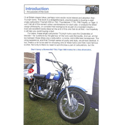 Triumph Thunderbird, Trophy & Tiger 650cc & 750cc models: 1950-1983