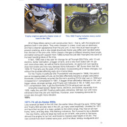 Triumph Thunderbird, Trophy & Tiger 650cc & 750cc models: 1950-1983