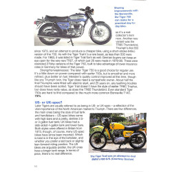 Triumph Thunderbird, Trophy & Tiger 650cc & 750cc models: 1950-1983