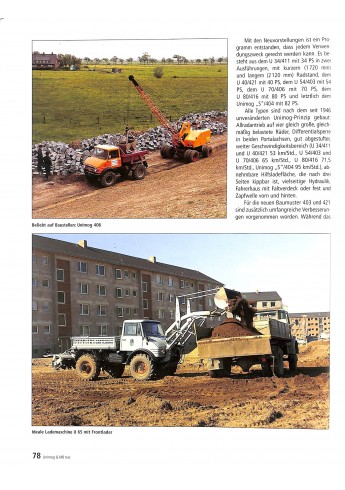 Unimog & MB-trac Chronik