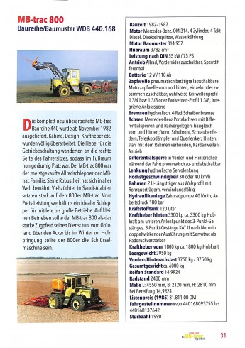 Das MB-trac Typenbuch