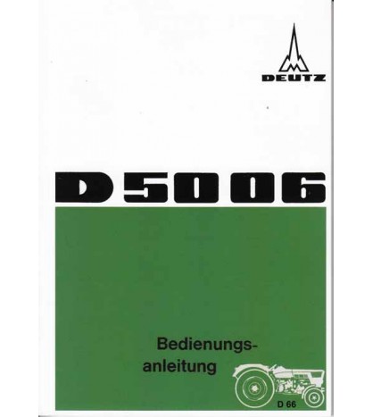 D66 - Bedienungsanleitung Deutz D5006