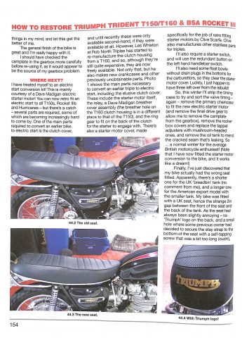 How to Restore Triumph Trident T150/T160 & BSA Rocket III