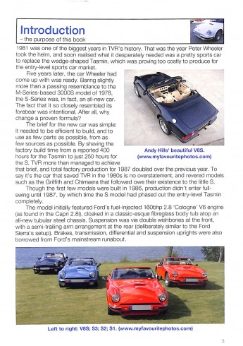 TVR S-series   S1, S1, S3/S3C, S4C & V8S 1986 TO 1994