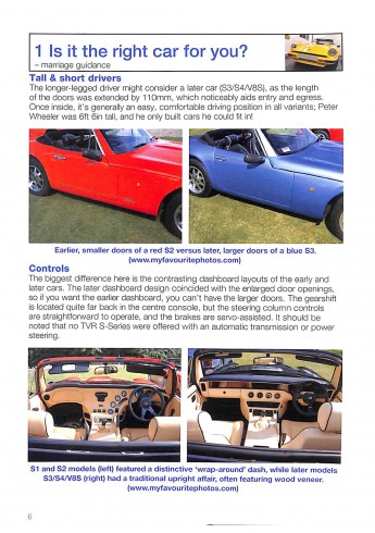 TVR S-series   S1, S1, S3/S3C, S4C & V8S 1986 TO 1994