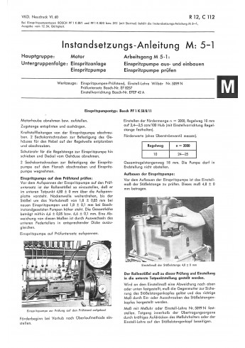 Instandsetzungs-Anleitung Hanomag-Schlepper R12/C112