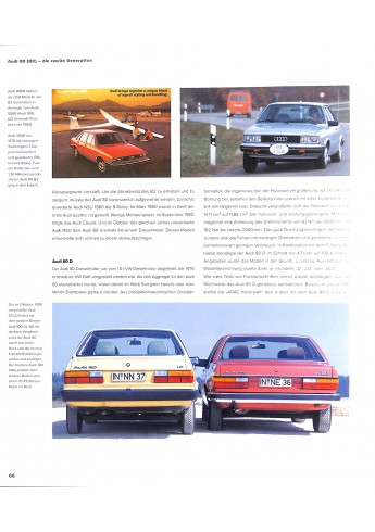 Audi 80 - Alle Modelle von 1972 bis 1995