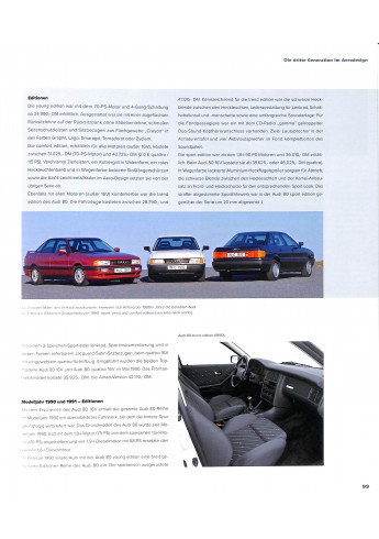 Audi 80 - Alle Modelle von 1972 bis 1995