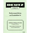 D32 - Bedienungsanleitung und Ersatzteilliste für 13PS Deutz-Schlepper