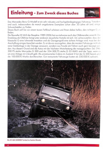 Mercedes-Benz G-Klasse Praxisratgeber Klassikerkauf