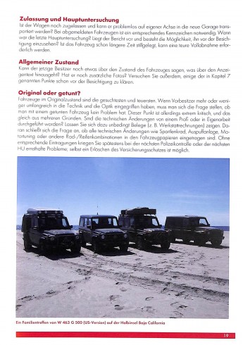 Mercedes-Benz G-Klasse Praxisratgeber Klassikerkauf