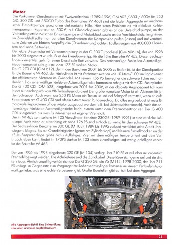 Mercedes-Benz G-Klasse Praxisratgeber Klassikerkauf