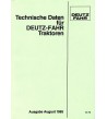 D70 - Technische Daten für Deutz-Fahr Traktoren