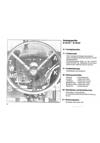 D71 Betriebsanleitung Trakroren Deutz Fahr