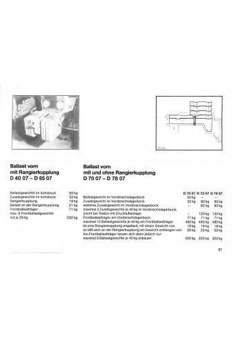 D71 Betriebsanleitung Trakroren Deutz Fahr