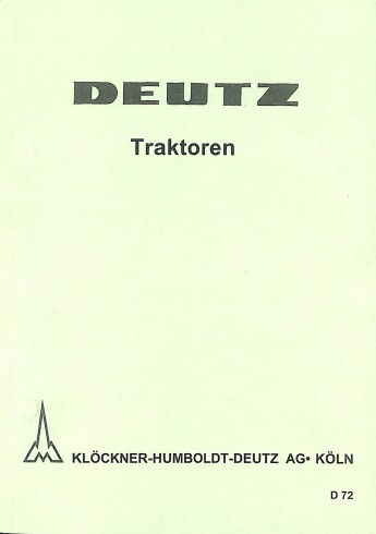 Deutz Schlepper Daten D-72