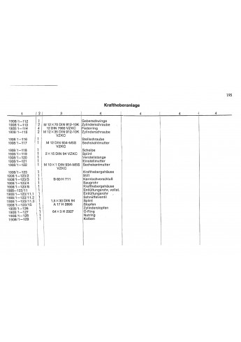 D61 - Ersatzteilliste Deutz D2506