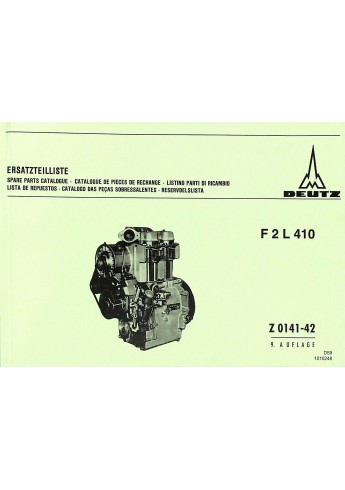 D59 - Ersatzteilliste Deutz F2L410 Z0141-42