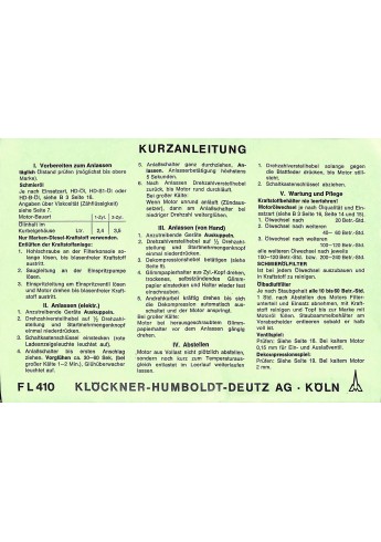 D58 - Bedienungsanleitung Deutz Luftgekühlte Motor F1L 410 en F2L 410