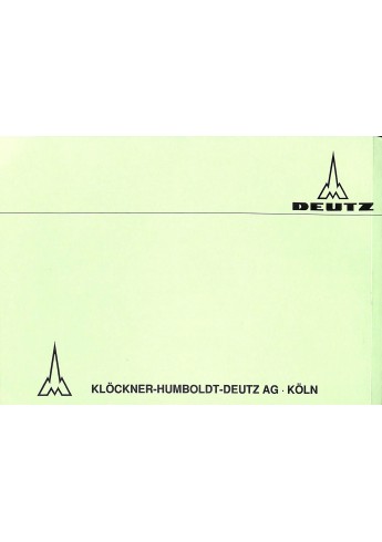 D57 - Ersatzteilliste Deutz-Dieselschlepper D6005