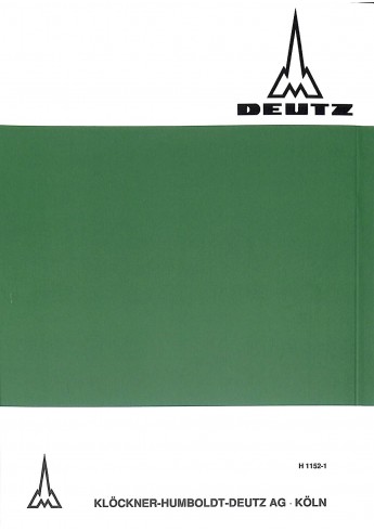 D56 - Bedienungsanleitung Deutz-Dieselschlepper D6005 D56 - Bedienungsanleitung Deutz-Dieselschlepper D6005