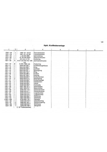 D55 - Ersatzteilliste Deutz-Dieselschlepper D5505