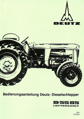 D54 - Bedienungsanleitung Deutz-Dieselschlepper D5505
