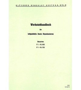 Werkstatthandbuch für luftgekühlte Deutz Dieselmotoren Voorkant
