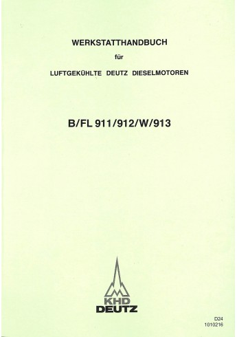 D24 - Werkstatthandbuch für luftgekühlte Deutz Dieselmotoren B/FL911/912/W/913