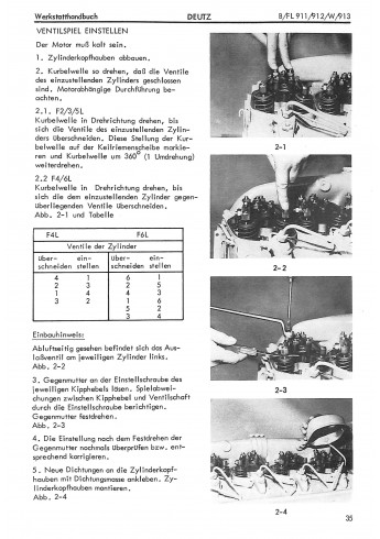 D24 - Werkstatthandbuch für luftgekühlte Deutz Dieselmotoren B/FL911/912/W/913