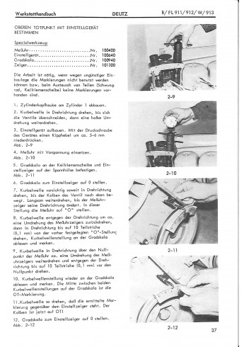 D24 - Werkstatthandbuch für luftgekühlte Deutz Dieselmotoren B/FL911/912/W/913