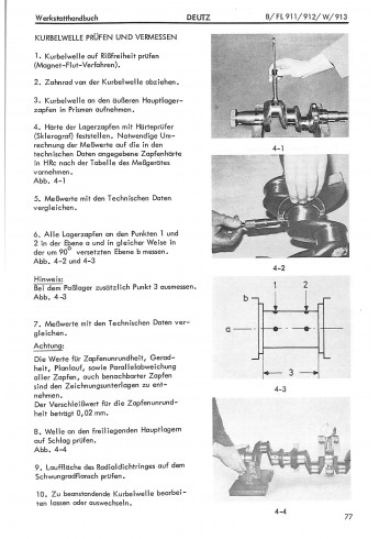 D24 - Werkstatthandbuch für luftgekühlte Deutz Dieselmotoren B/FL911/912/W/913