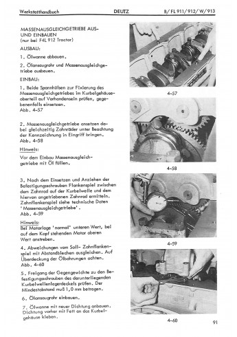 D24 - Werkstatthandbuch für luftgekühlte Deutz Dieselmotoren B/FL911/912/W/913