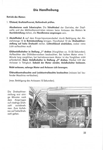 D41 - Betriebsanleitung und Ersatzteilliste für den Deutz-Diesel-Schlepper