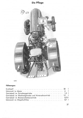 D41 - Betriebsanleitung und Ersatzteilliste für den Deutz-Diesel-Schlepper