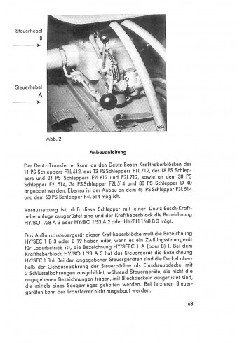 D41 - Betriebsanleitung und Ersatzteilliste für den Deutz-Diesel-Schlepper