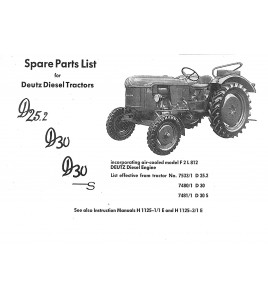 D30 - Ersatzteilliste Deutz D25.2 D30 D30S