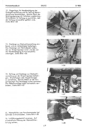 D23 - Werkstatthandbuch für Deutz-Dieselschlepper D9006