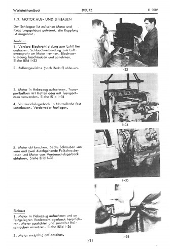 D23 - Werkstatthandbuch für Deutz-Dieselschlepper D9006