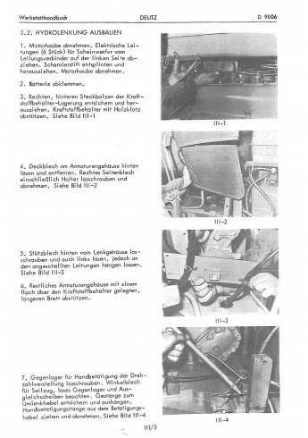 D23 - Werkstatthandbuch für Deutz-Dieselschlepper D9006