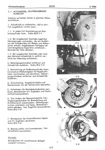 D23 - Werkstatthandbuch für Deutz-Dieselschlepper D9006