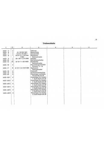 D51 - Ersatzteilliste Deutz-Dieselschlepper D5005