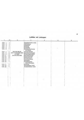 D51 - Ersatzteilliste Deutz-Dieselschlepper D5005